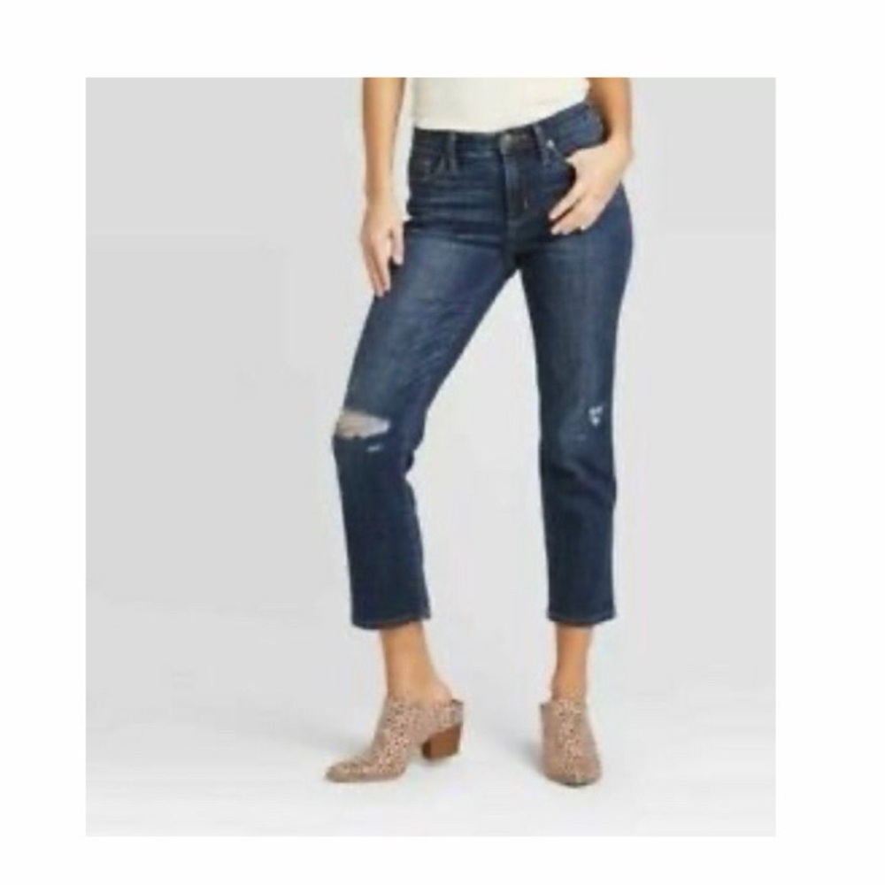 Universal Thread High Rise Straight Crop Jeans